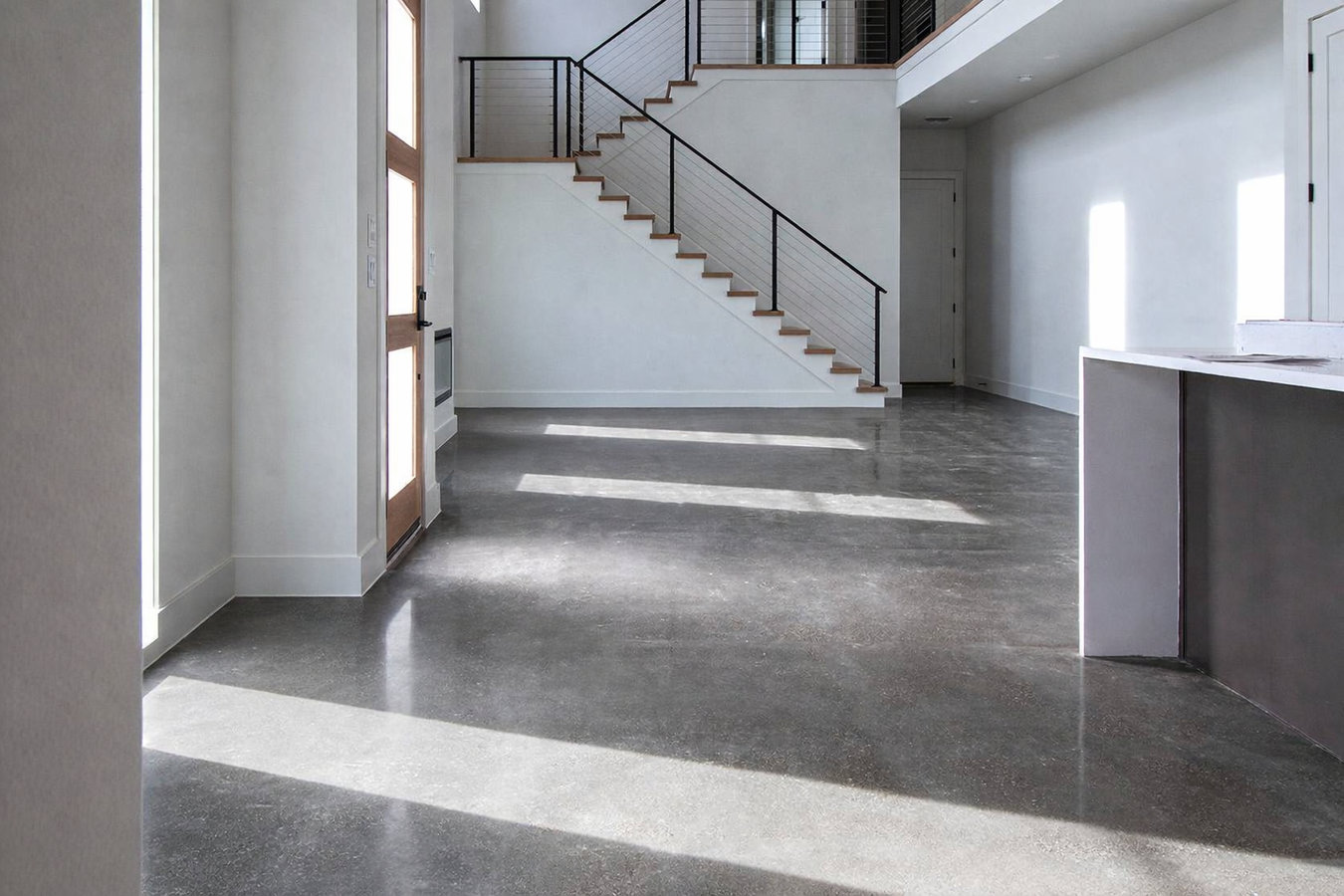 Concrete floor installation