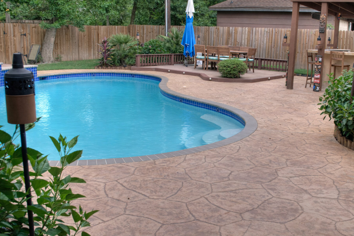 Concrete pool decks